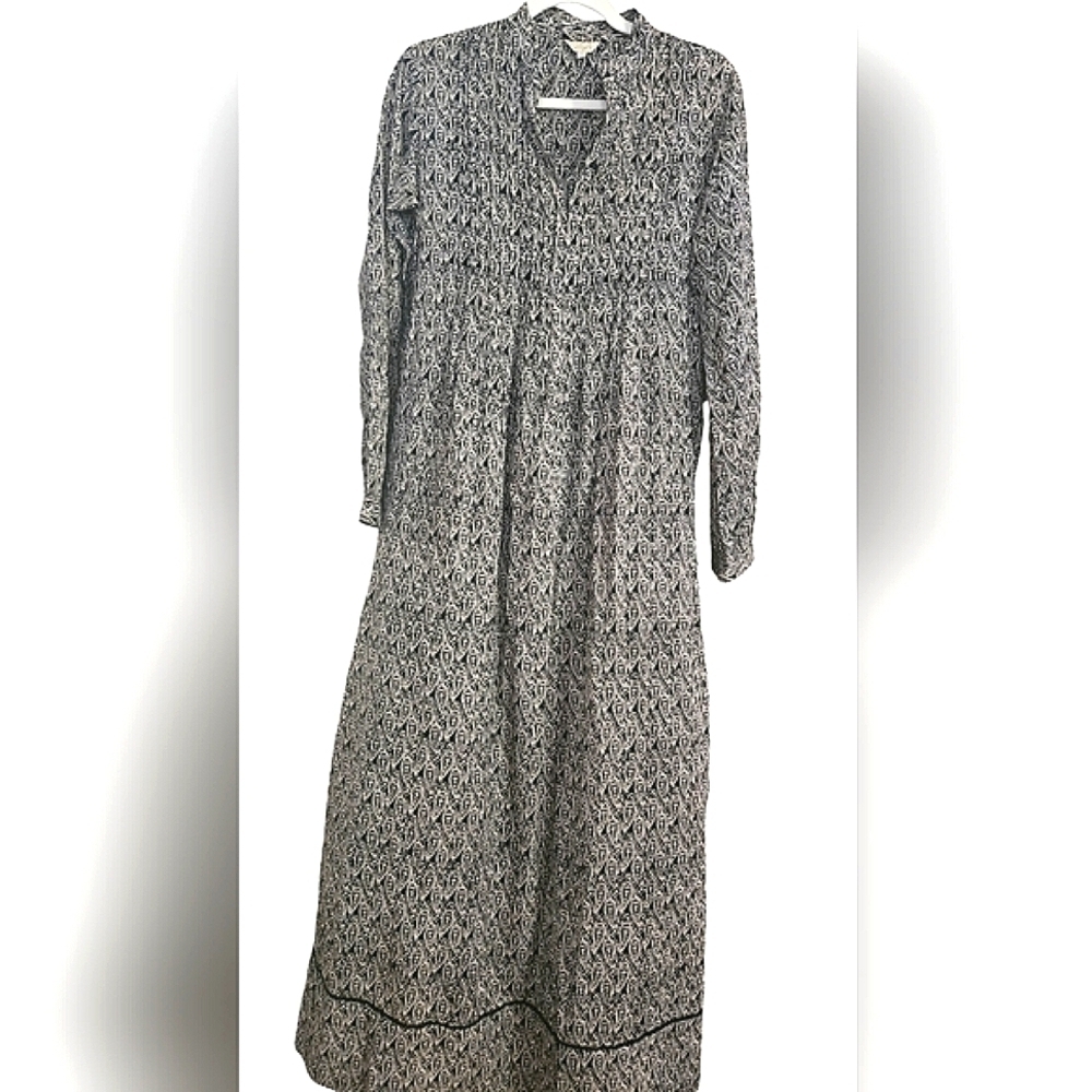 LAYLA Talitha maxi Dress in black and white print. Size small